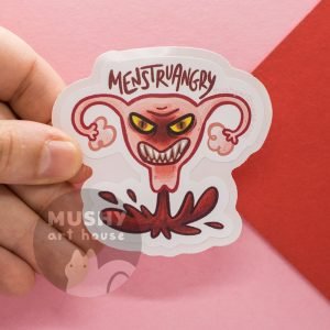 Alternative view of MenstruAngry Sticker