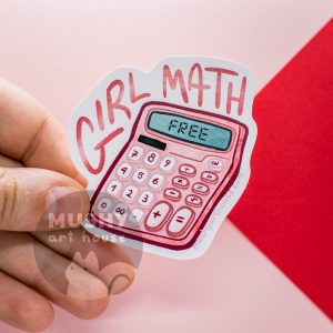 Alternative view of Girl Math Sticker