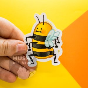 Alternative view of Bee Butt Sticker
