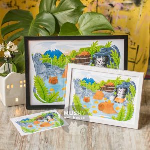 Alternative view of Capybara Hot Springs Print