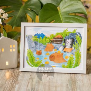 Capybara Hot Springs Print