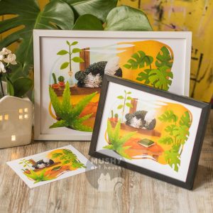 Alternative view of Sleeping Miki Print