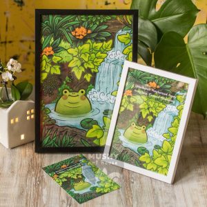 Alternative view of Pond Frog Print