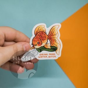 Alternative view of Goldfish Sticker