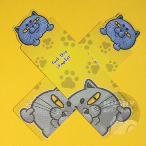Alternative view of Middle Finger Cat Bookmark