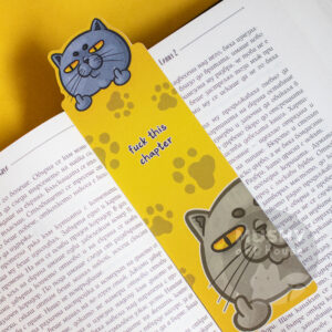 Middle Finger Cat Bookmark