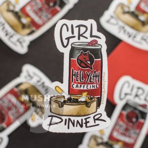 Girl Dinner Sticker