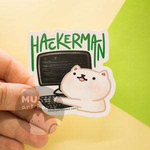 Alternative view of Hackerman Sticker