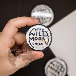 Moon Child Pin Button