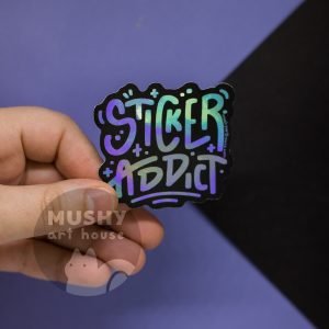Alternative view of Sticker Addict Holo Sticker