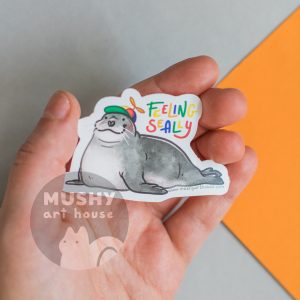 Alternative view of Feeling Seally Sticker