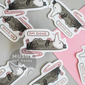 Done Possum Sticker