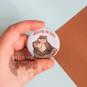 Otterly Love Pin Button