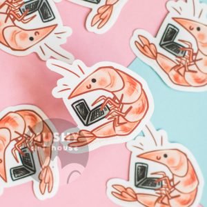 Working Shrimp Sticker
