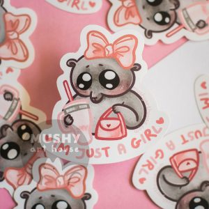 Just A Girl Sticker