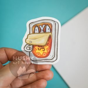 Alternative view of Sardines Can Sticker