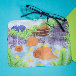 Capybara Hot Springs Microfiber Cloth