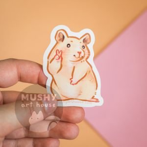 Alternative view of Cute Hamster Sticker