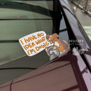 Alternative view of No Idea Dog Car Peeker Sticker