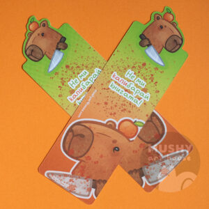 Alternative view of Knife Capybara Bookmark