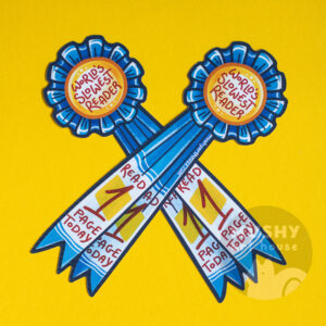 Alternative view of Slow Reader Bookmark