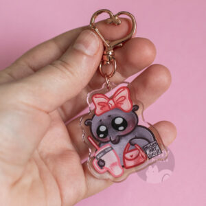 Just A Girl Acrylic Keychain