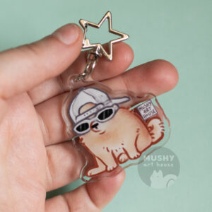 Cool Dog Acrylic Keychain