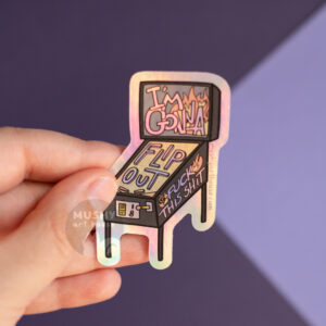 Alternative view of Flipper Holo Sticker