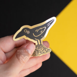 Alternative view of Coin Crow Gold Sticker
