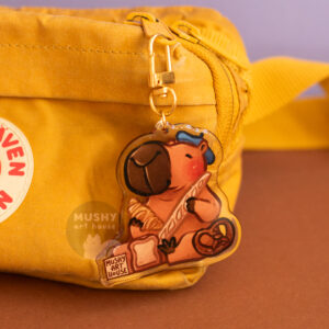 Bread Capybara Acrylic Keychain