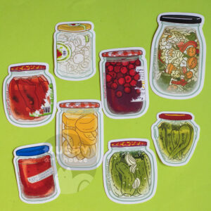 Alternative view of Зимнина Jars Sticker Pack