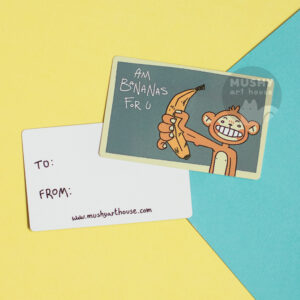 Alternative view of Bananas Pocket Valentine Metal Card