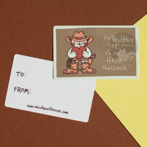 Alternative view of Cowboy Pocket Valentine Metal Card