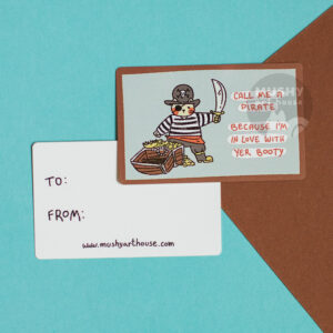 Alternative view of Pirate Booty Pocket Valentine Metal Card
