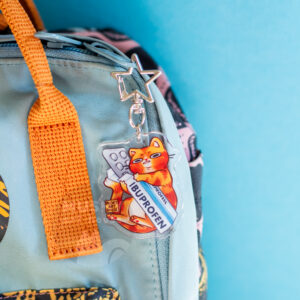 Alternative view of Ibuprofen Cat Acrylic Keychain