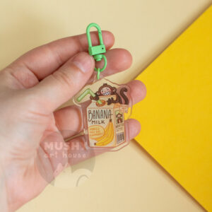 Banana Milk Acrylic Keychain