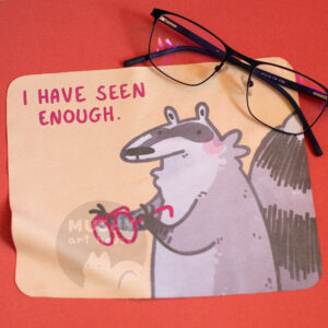 Seen Enough Raccoon Microfiber Cloth