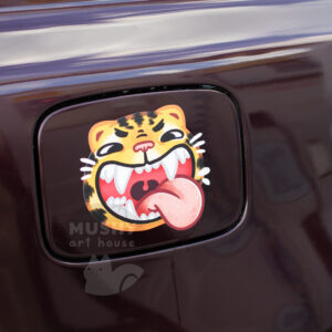 Tiger Fuel Door Car Sticker