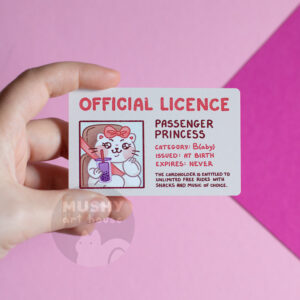 Passenger Princess Licence Pocket Metal Card
