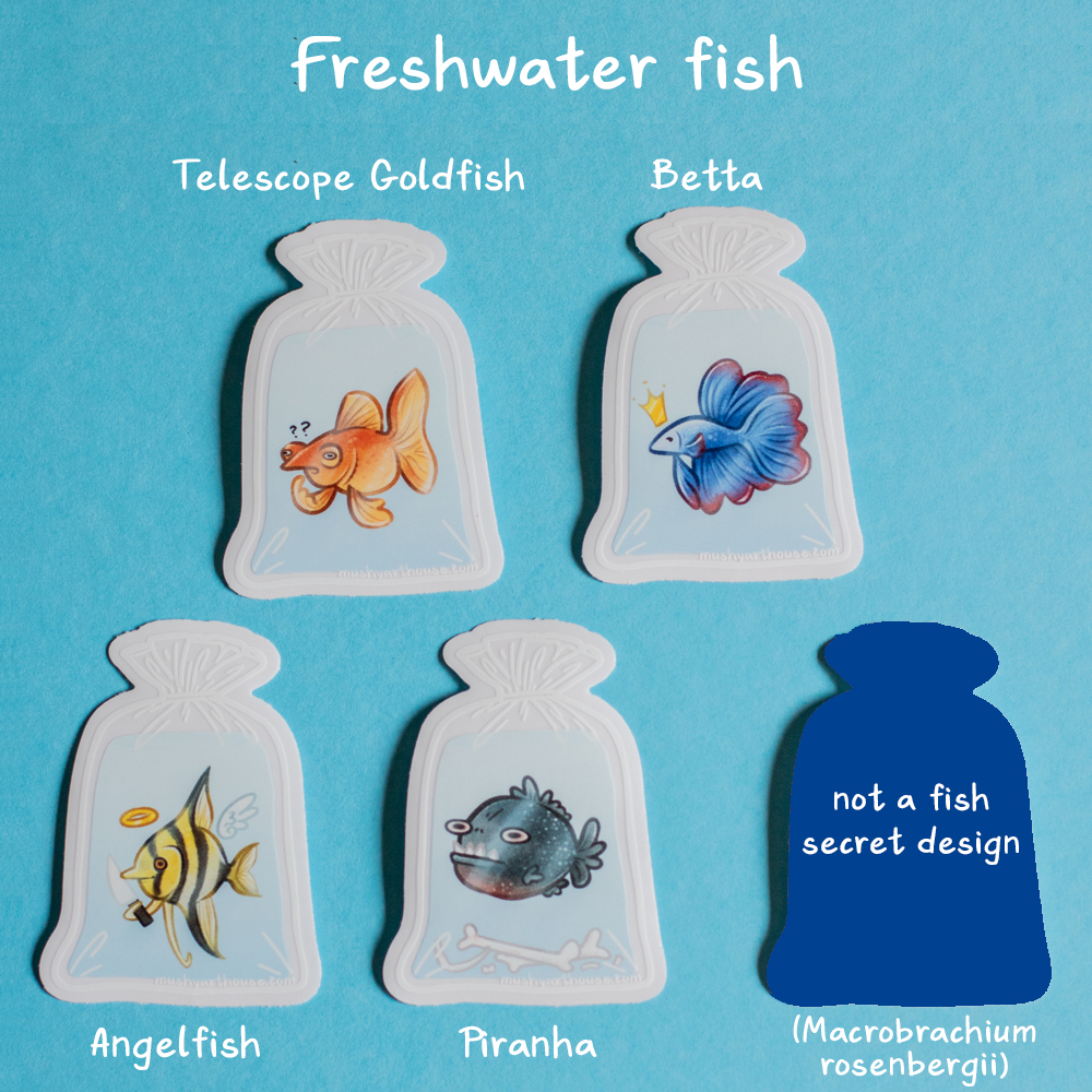 Aquarium Fish Buddies Series Sticker Pack - Image 2