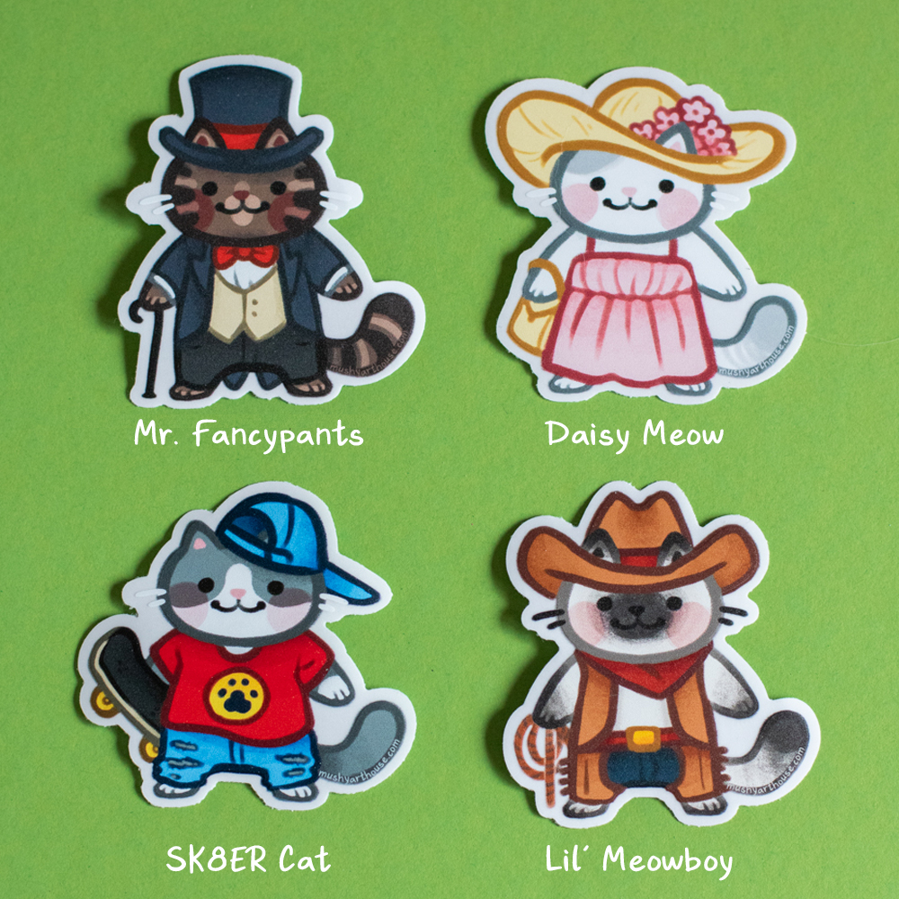 Cats With Hats Updated Series Sticker Pack - Image 3