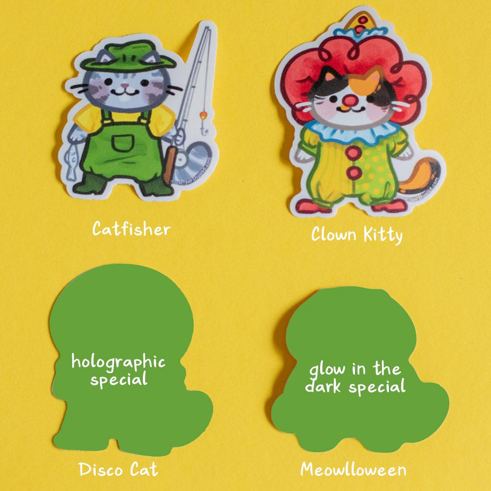 Cats With Hats Updated Series Sticker Pack - Image 4