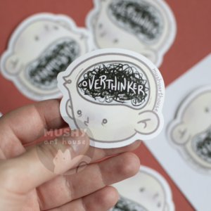 Alternative view of Overthinker Sticker