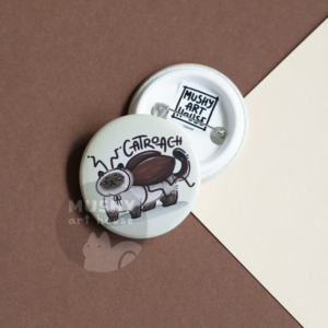 Alternative view of CatRoach Pin Button