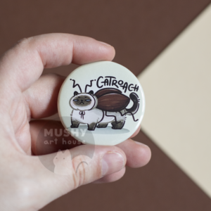 CatRoach Pin Button