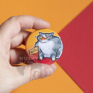 Cheeto Cat Pin Button