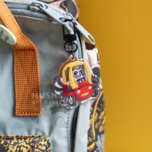 Alternative view of Raccoon Car Acrylic Keychain