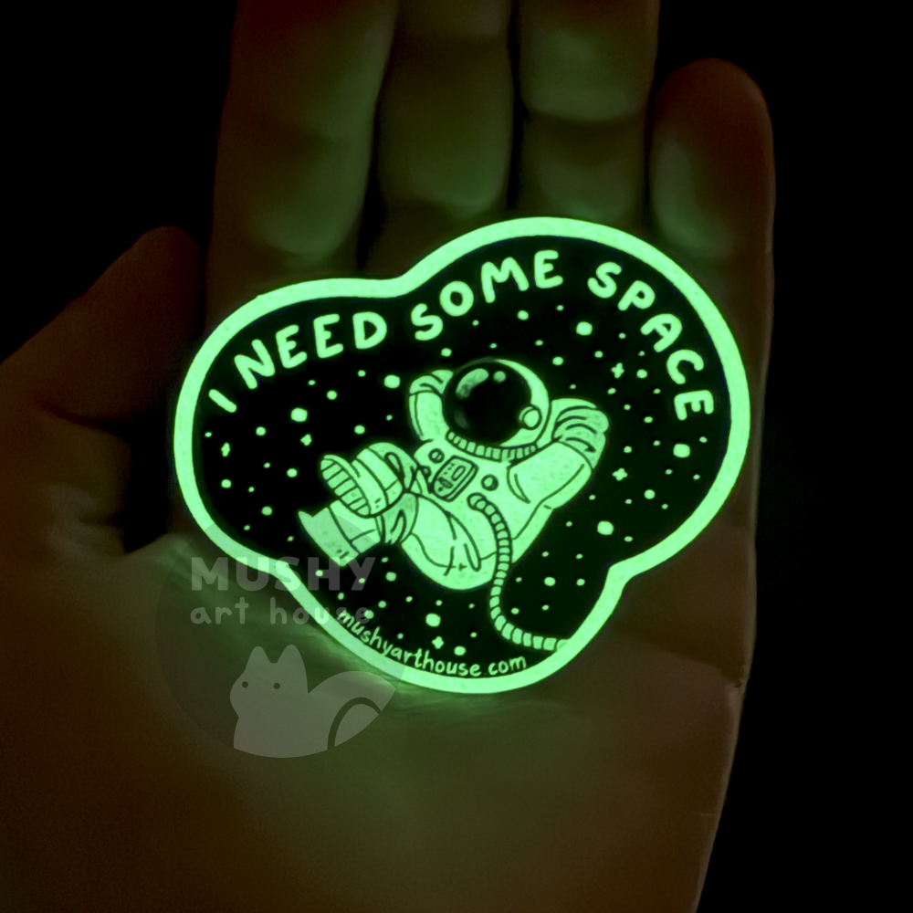 Astronaut Glow-in-the-dark Sticker - Image 2