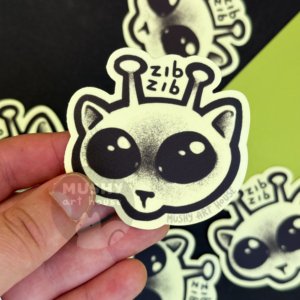 Zib Zib Glow-in-the-dark Sticker - Image 3
