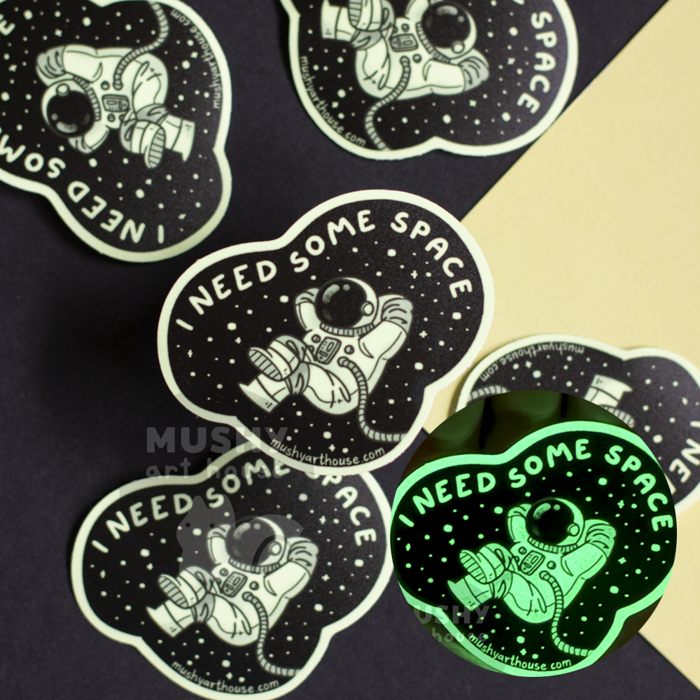 Astronaut Glow-in-the-dark Sticker